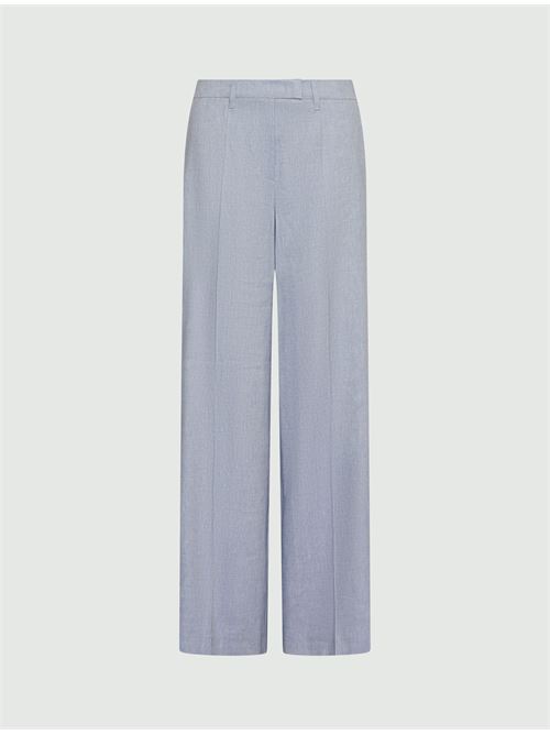 The reasons we love these palazzo trousers: their fluid fit, slimming cut and light linen and viscose fabric that sways with your every move. MARELLA | 2613131121200003